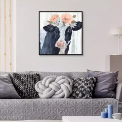 Kirklands Home Canvas Art|Susie in Flowers Framed Canvas Art Print