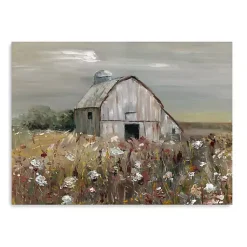 Kirklands Home Canvas Art|Swatland Wildflower Barn Canvas Art Print