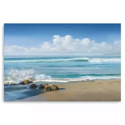 Kirklands Home Canvas Art|Sweeping Blue Canvas Art Print, 60x40 in.