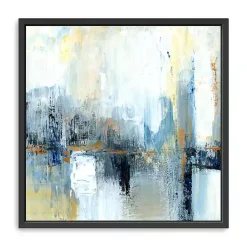 Kirklands Home Framed Art|Sweeping the City Framed Canvas Art Print