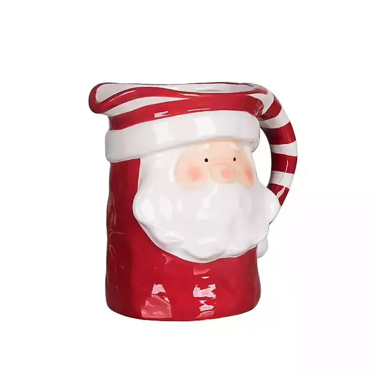 Hot Sweet Santa Claus Dolomite Christmas Pitcher Christmas Dining & Entertaining