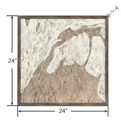 Kirklands Home Wall Plaques|Swept Away II Shadowbox Wall Plaque