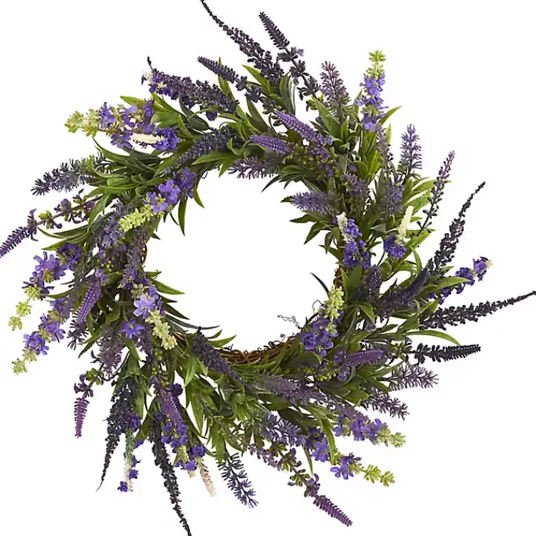 Online Swirled Lavender and Greenery Wreath Wreaths