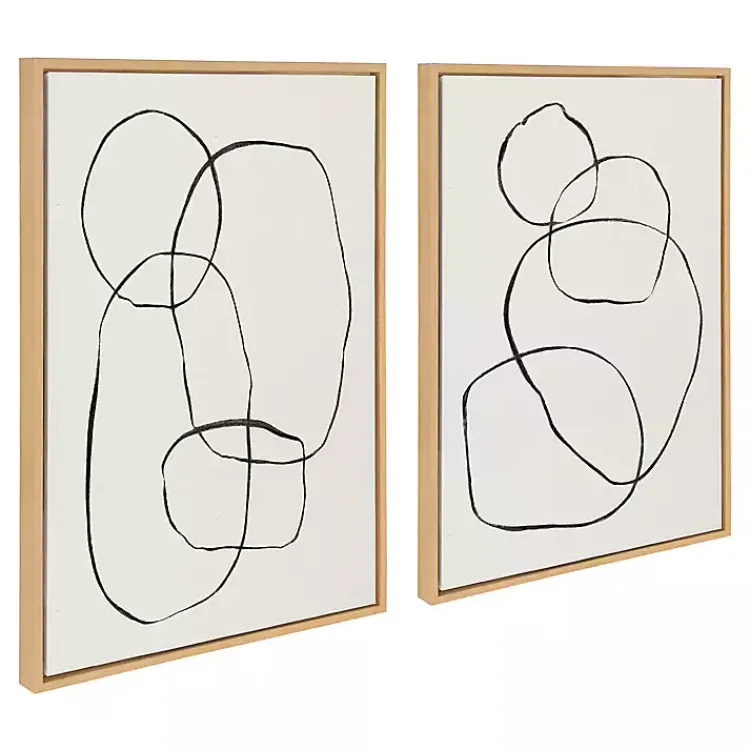 Kirklands Home Canvas Art|Sylvie Going in Circles Canvas Prints, Set of 2