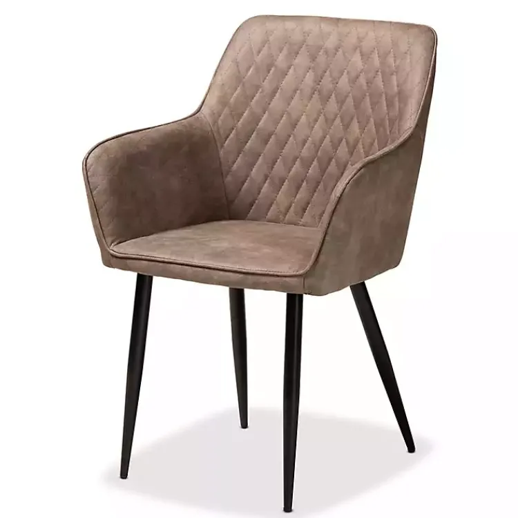 Kirklands Home Dining Tables|Table and Leather Bucket Chairs 5-pc. Dining Set