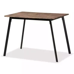 Kirklands Home Dining Tables|Table and Leather Bucket Chairs 5-pc. Dining Set