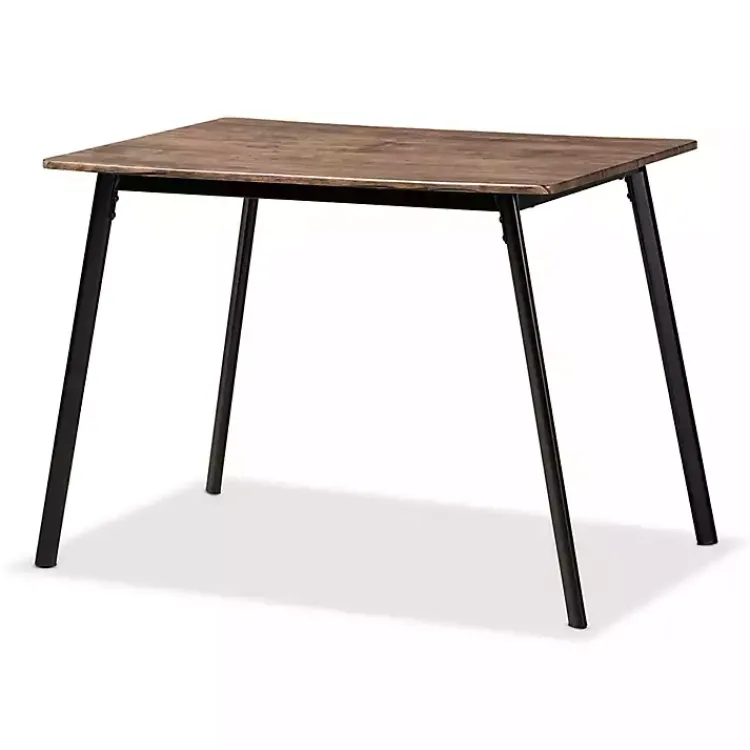 Kirklands Home Dining Tables|Table and Leather Bucket Chairs 5-pc. Dining Set