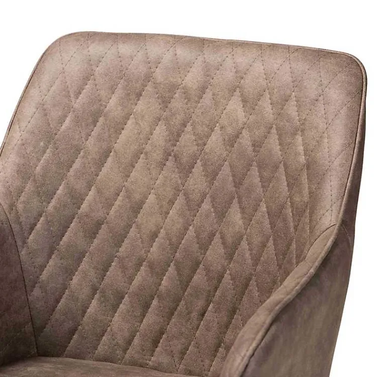 Kirklands Home Dining Tables|Table and Leather Bucket Chairs 5-pc. Dining Set