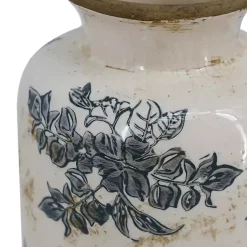 Outlet Tall Gray and Ivory Vase Vases