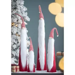 Outlet Tall Red and White Santa Gnomes, Set of 4 Christmas Decorations