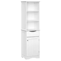 Kirklands Home Cabinets & Sideboards|Tall Open Shelves Cabinet White