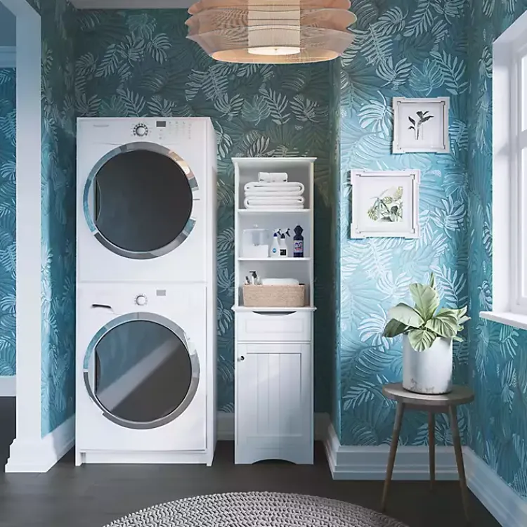 Kirklands Home Cabinets & Sideboards|Tall Open Shelves Cabinet White