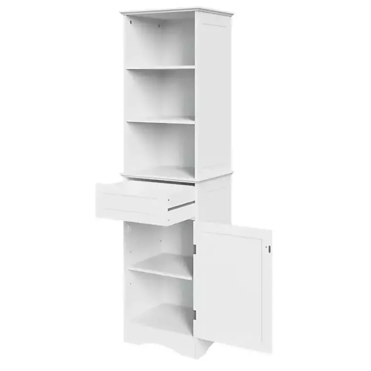 Kirklands Home Cabinets & Sideboards|Tall Open Shelves Cabinet White