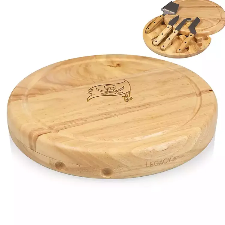 Kirklands Home Serving & Entertaining|Tampa Bay Buccaneers Cheese Board and Tool Set Tan
