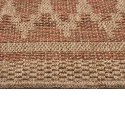 Kirklands Home Outdoor Rugs|Tan & Orange Zig Zag Indoor/Outdoor Area Rug, 7x9