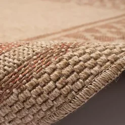 Kirklands Home Outdoor Rugs|Tan & Orange Zig Zag Indoor/Outdoor Area Rug, 7x9