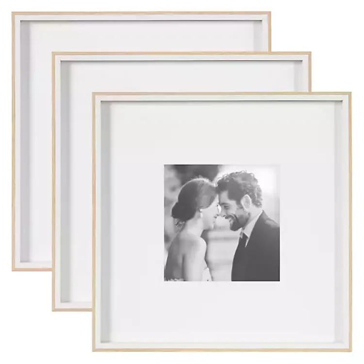 Kirklands Home Gallery Wall Frames|Tan & White Gibson 3-pc. Gallery Wall Frame Set