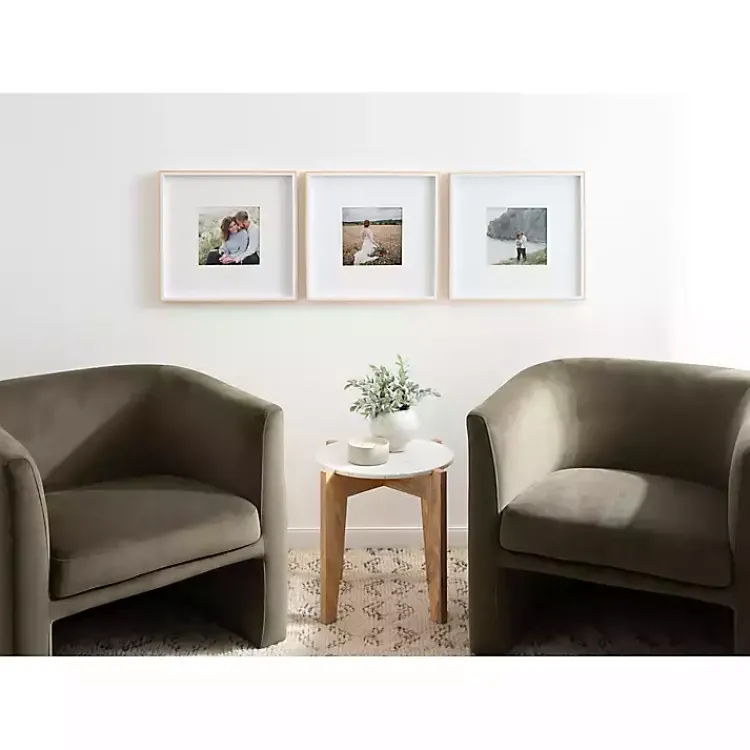 Kirklands Home Gallery Wall Frames|Tan & White Gibson 3-pc. Gallery Wall Frame Set