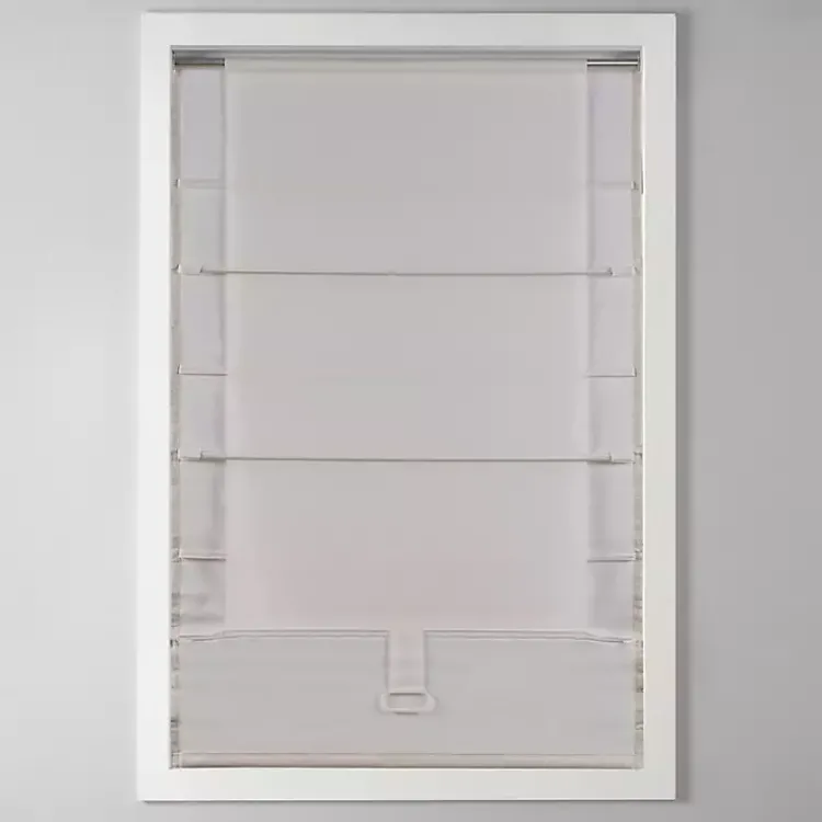 Kirklands Home Curtains & Drapes|Basketweave Cordless Roman Shade, 35 in. Tan