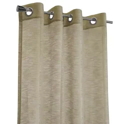 Kirklands Home Curtains & Drapes|Boucle Sheer Single Curtain Panel, 95 in. Tan