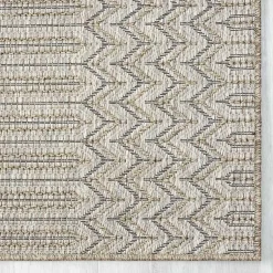 Kirklands Home Area Rugs|Chevron Indoor/Outdoor Area Rug, 5x7 Tan