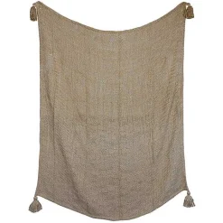 Clearance Corner Tassel Throw Blanket Blankets & Throws