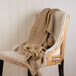 Clearance Corner Tassel Throw Blanket Blankets & Throws