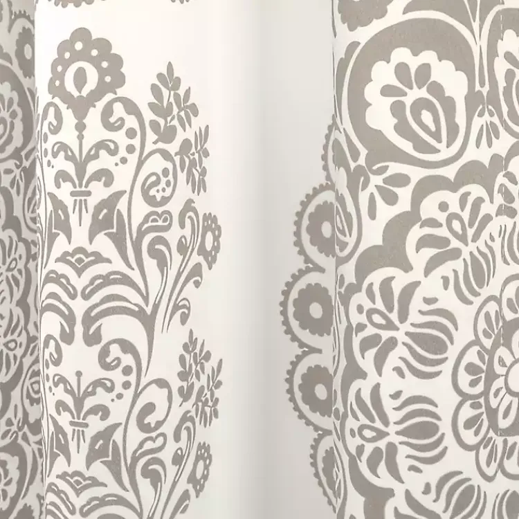 Kirklands Home Curtains & Drapes|Evie Medallion Curtain Panel Set, 95 in. Tan