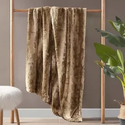 Discount Faux Fur Oversized Throw Blanket Blankets & Throws