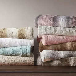 Discount Faux Fur Oversized Throw Blanket Blankets & Throws