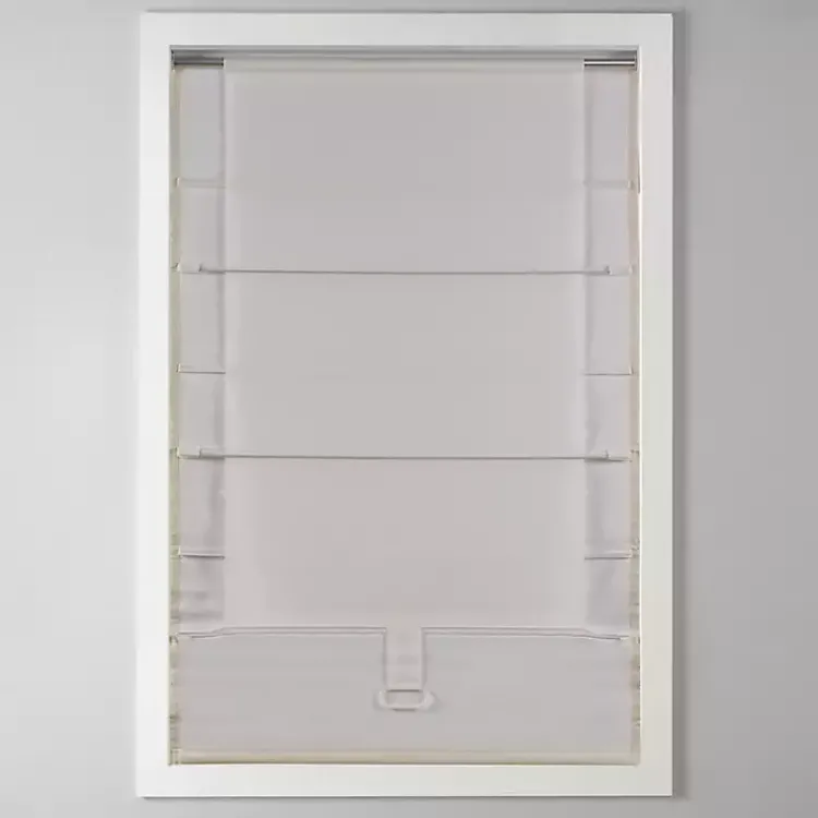 Kirklands Home Curtains & Drapes|Faux Silk Room Darkening Roman Shade, 31 in. Tan