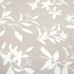 Kirklands Home Quilts|Tan Floral Reversible 3-pc. King Quilt Set