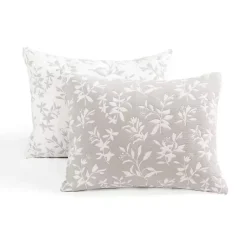 Kirklands Home Quilts|Tan Floral Reversible 3-pc. Full/Queen Quilt Set