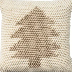 Hot Tan Looped Christmas Tree Pillow Christmas Pillows