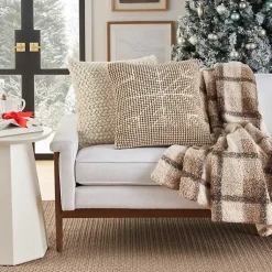 Discount Looped Snowflake Pillow Christmas Pillows