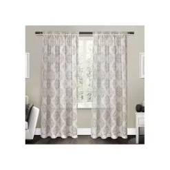 Kirklands Home Curtains & Drapes|Nagano Linen Curtain Panel Set, 96 in. Tan