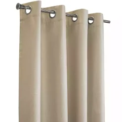 Kirklands Home Curtains & Drapes|Newberry Blackout Curtain Panel, 63 in. Tan