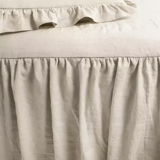 Kirklands Home Comforters|Ruffle Skirt 3-pc. Queen Comforter Set Tan