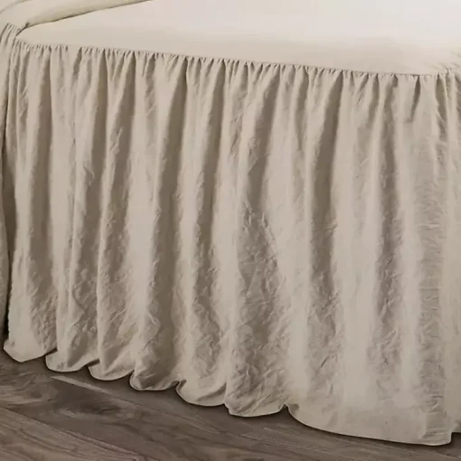 Kirklands Home Comforters|Ruffle Skirt 3-pc. Queen Comforter Set Tan