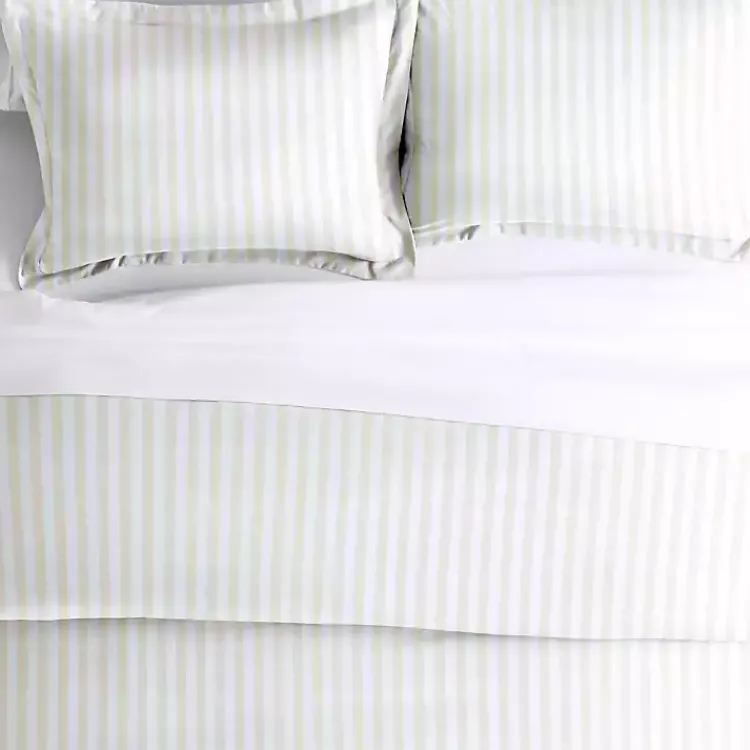 Kirklands Home Duvets|Tan Rugged Stripe 2-pc. Twin Duvet Cover Set