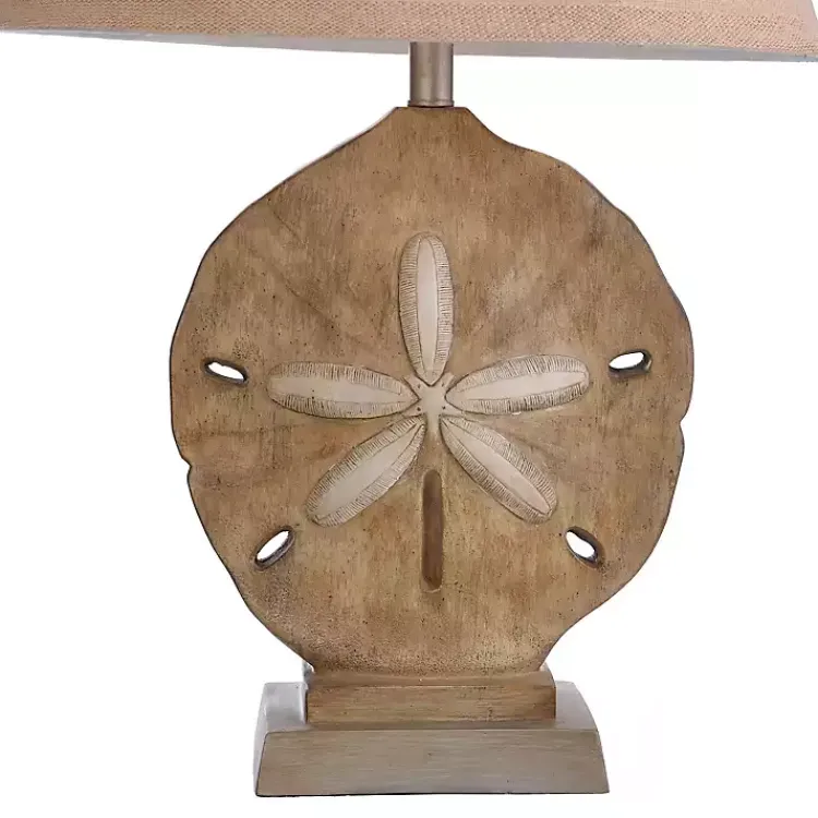 Kirklands Home Table Lamps|Sand Dollar Table Lamp Tan