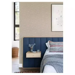 Kirklands Home Wall Murals & Wallpaper|Textured Poplin Peel & Stick Wallpaper Tan