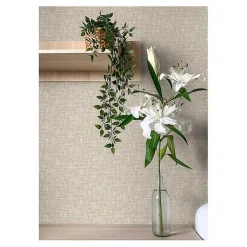 Kirklands Home Wall Murals & Wallpaper|Textured Poplin Peel & Stick Wallpaper Tan