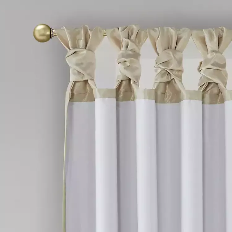 Kirklands Home Curtains & Drapes|Total Blackout Curtain Panel, 84 in. Tan