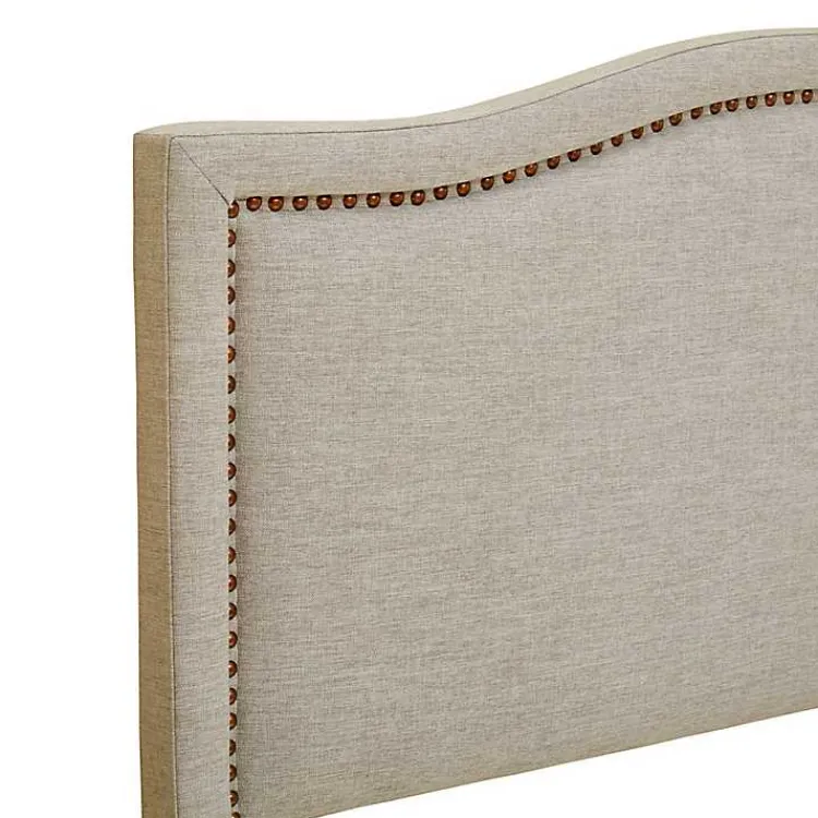 Kirklands Home Beds & Headboards|Upholstered Augusta King Headboard Tan