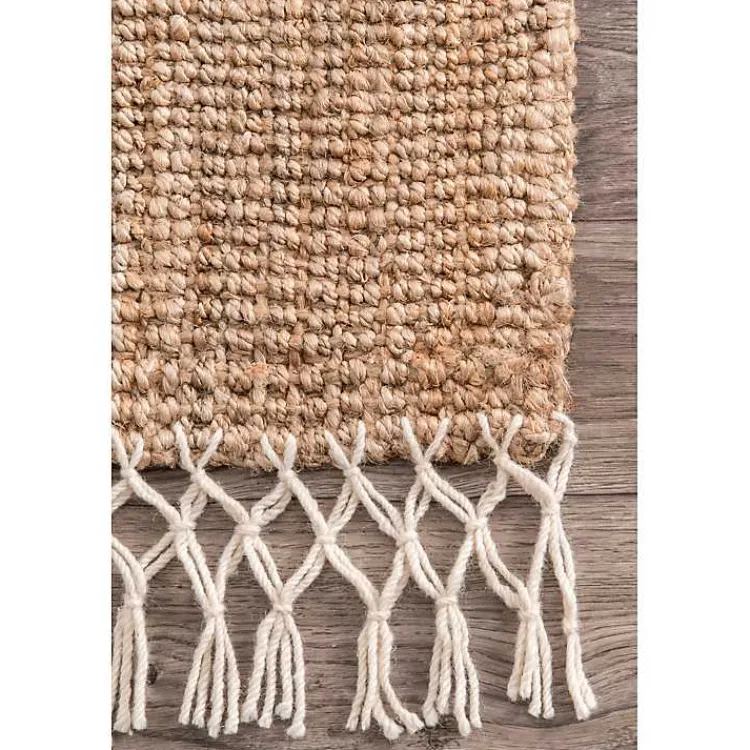 Kirklands Home Area Rugs|Woven Reese Area Rug, 5x8 Tan