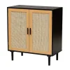 Kirklands Home Cabinets & Sideboards|Tara Two-Tone Espresso Rattan Cabinet