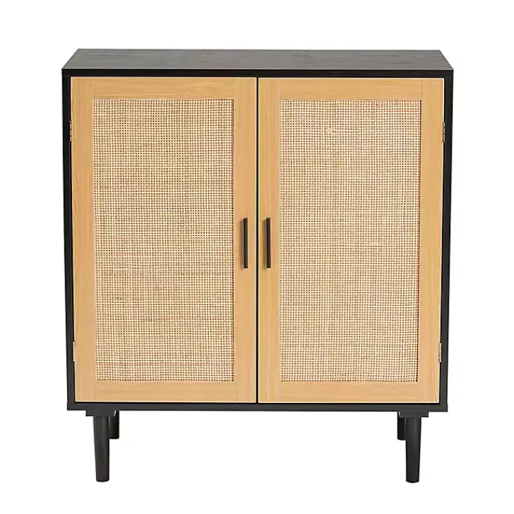 Kirklands Home Cabinets & Sideboards|Tara Two-Tone Espresso Rattan Cabinet
