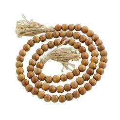 Outlet Tasseled Wood Beaded Garland Decorative Accents