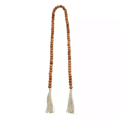 Outlet Tasseled Wood Beaded Garland Decorative Accents